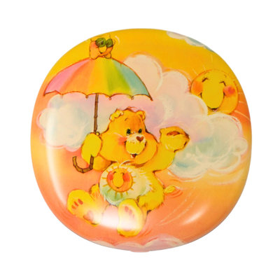 Impressions Vanity Care Bears Funshine's Day Out Miroir compact pour sac à main, miroir de voyage éclairé avec grossissement 3X, œuvres d'art imprimées, luminosité réglable et capteur tactile