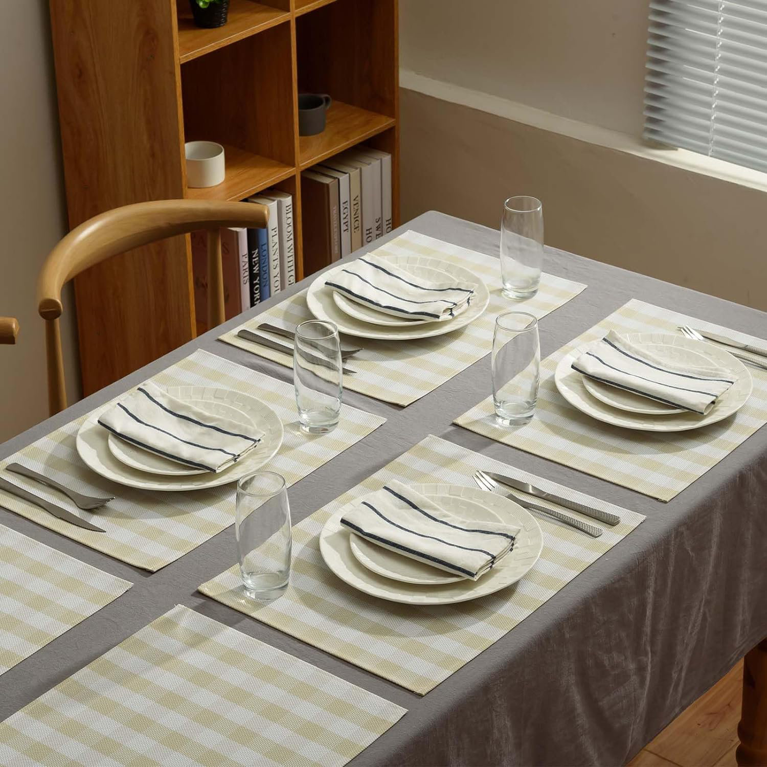 Elaine Mercure Vinyl Gingham Rectangle Placemat Wayfair