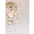 Dalia Single Light 14" Brushed Silver-ish Champagne Mini Crystal Flush Mount