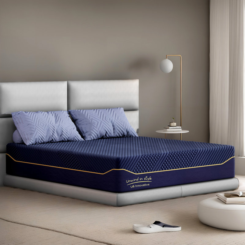 Hillis Memory Foam Mattress - Medium Feel - Infused With Bamboo Charcoal And Gel, 10", Queen