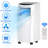 Gymax 8000 BTU Portable Air Conditioner with Dehumidifier Function and Fan