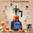 Professional 3.0-HP Kitchen Blender: Powerful 25000 RPM Countertop Blender with 68 oz BPA-Free Container, Variable Speed & Pulse for Smoothies, Shakes, Ice Crushing & More!