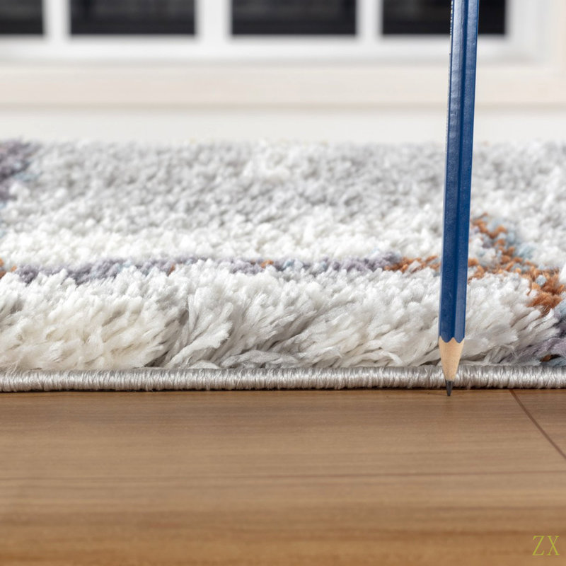 Poil long Loft 3 po X 7 pi Tapis à poils longs, Rectangle 5 pi 3 po x 6 pi 12 po