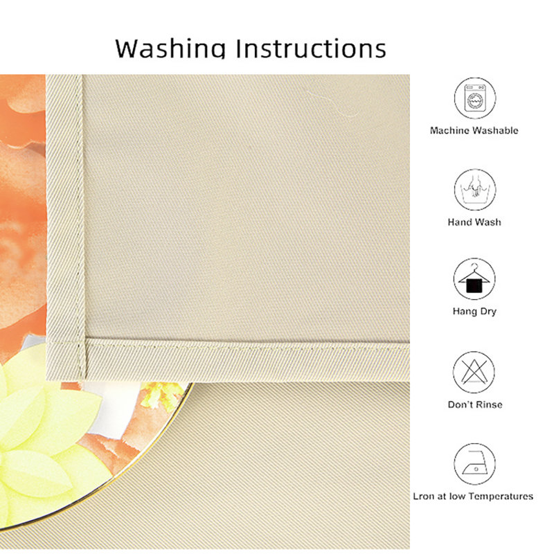 Nappe imperméable infroissable en polyester l 52 po x L 52 po pour l'intérieur et l'extérieur, L 52 po x L 52 po, Beige