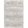 Abstract Machine Made Power Loomed Polypropylene Area Rug in Gray/Beige