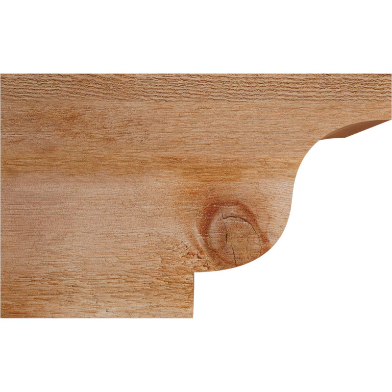 Queue de chevron Newport, Cèdre rouge de l'Ouest, 10" H x 16" W x 4" D