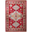 Tapis décoratif rétro à motif traditionnel rouge et beige-215883787