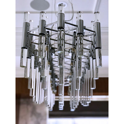 Lustre géométrique unique à 16 lumières Galvan