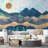 Abstract Mountains Peel & Stick Border-93867383