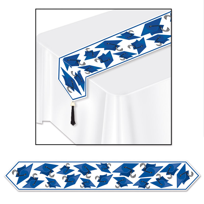 Printed Grad Cap Table Runner