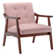 Banassak 28.5" Wide Fabric Tufted Armchair With Solid Wood Frame