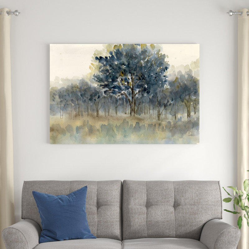 " Painted Moody Forest ", No, 32" H x 48" W  , Wrapped Canvas
