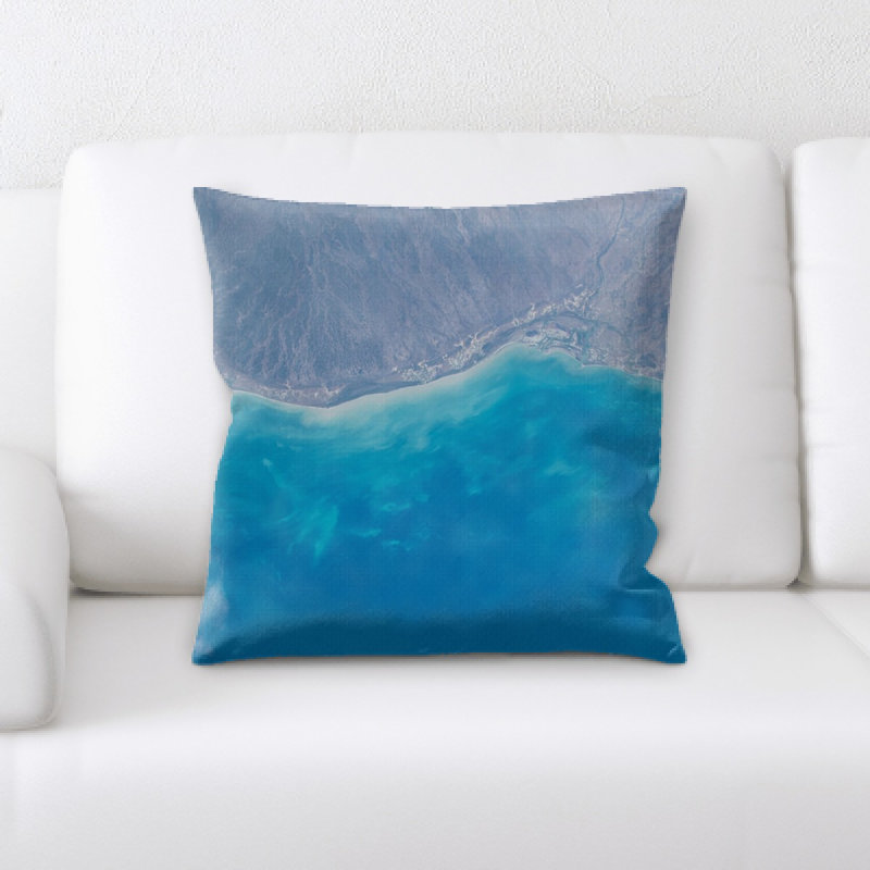 Coussin décoratif image satellite