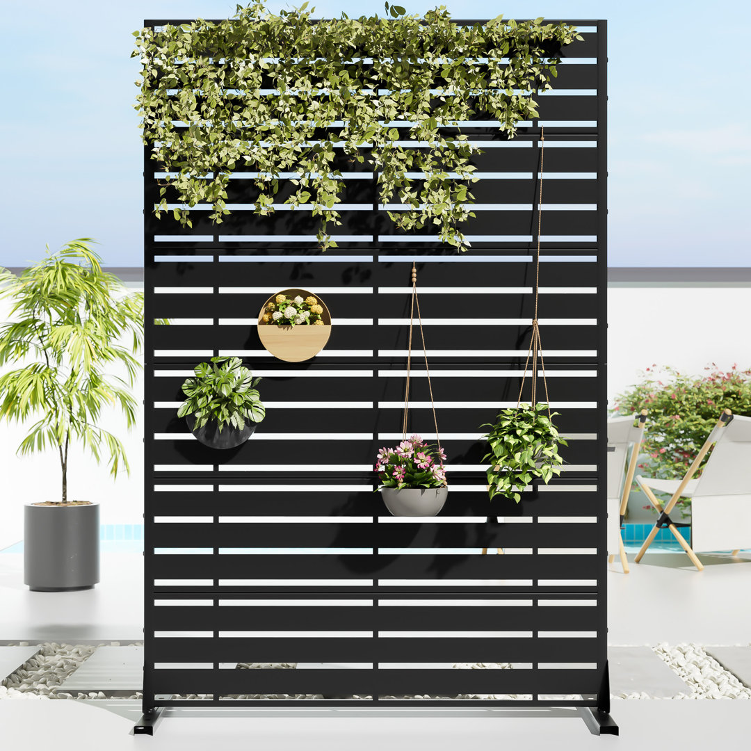 Outdoor Metal Privacy Screen Dovelina 