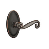 Scroll Privacy (Bed & Bath) Door Lever with Oval Rosette