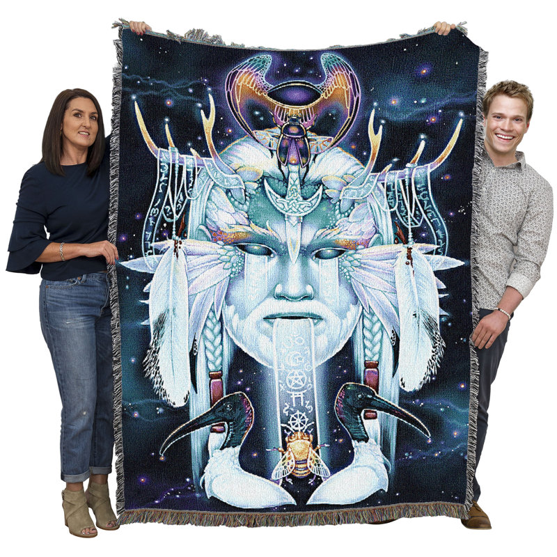 Pure Country Weavers Twelve Blanket by Ravynne Phelan - Fantasy Tarot Cards Gift Tapestry Throw Woven from Cotton - Made in The USA (72x54)