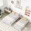 Lit plateforme double avec lit gigogne réglable-219762558