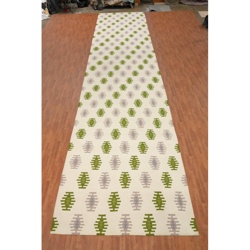 Tapis de style géométrique scandinave Kilim 8 x 35