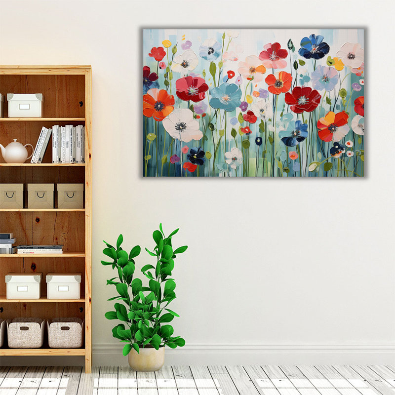 «Colorful Blossom Mosaic», H 24 po x l 36 po