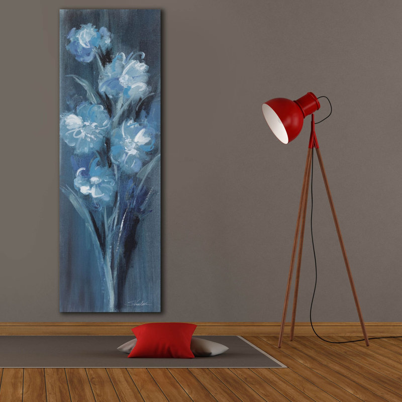«Epic Graffiti» Evening Off White Floral 1 »par Silvia Vassileva, art mural sur toile, 20 po x 60 po