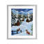 «Snowy Christmas Cabins», reproduction sous verre encadrée, design par Patricia Reynolds-1962239428-1962239432