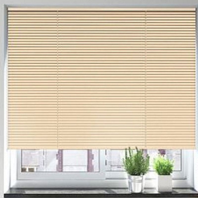PVC & Aluminium Venetian Blinds for Indoor Use, Durable & Easy to Clean, Grey, 150 cm L x 120 cm W