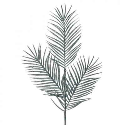Triple feuille de palmier scintillante, faux arbres et plantes