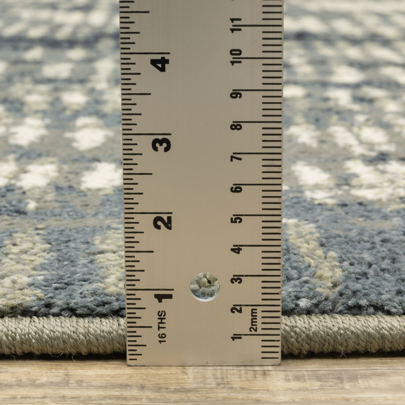 Tapis d'intérieur gris / beige Sloane, Rectangle 9 pi 10 po x 12 pi 10 po