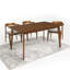 Table de salle à manger rectangulaire en bois massif Casswell-1828689699