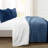 Farmhouse Color Block Faux Fur Microfiber 3 Piece Comforter Set-851261514-851261515