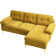 Rhylin 82.7'' Chenille Upholstered Sectional Sofa, Small Comfy Couch with Reversible Chaise for Compact Spaces