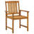 Patio Chairs Outdoor Dining Chair for Deck Garden Solid Wood Acacia-1896320583