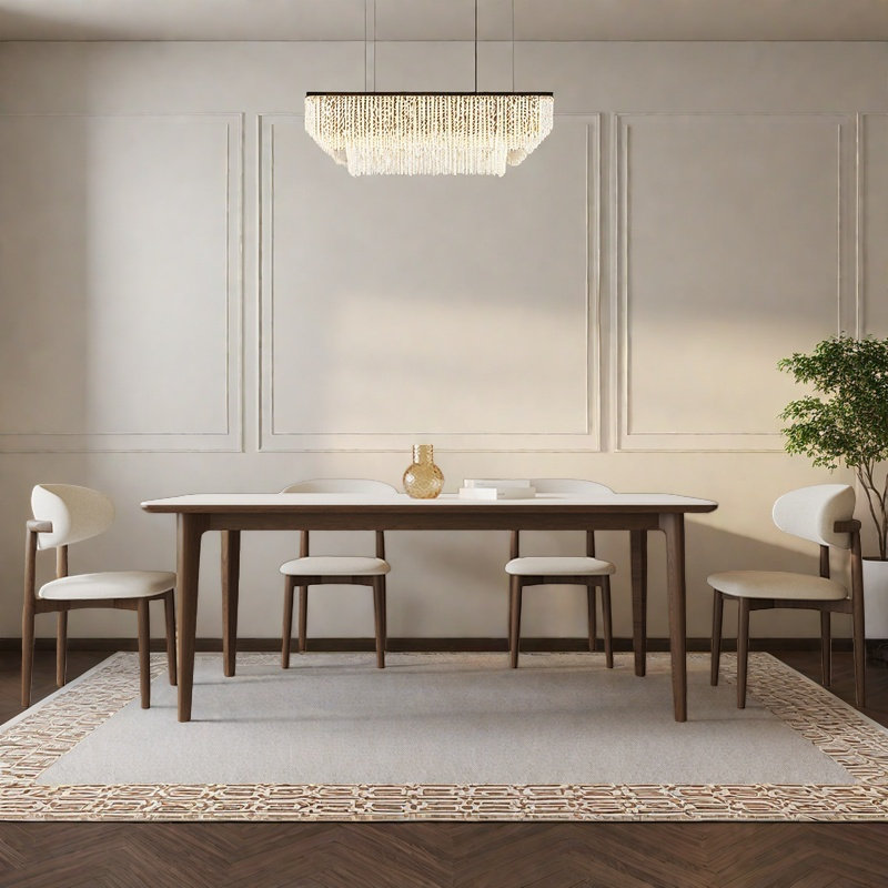 Modern simple quality table and chair, 29.5"H x 59"L x 27.5"W