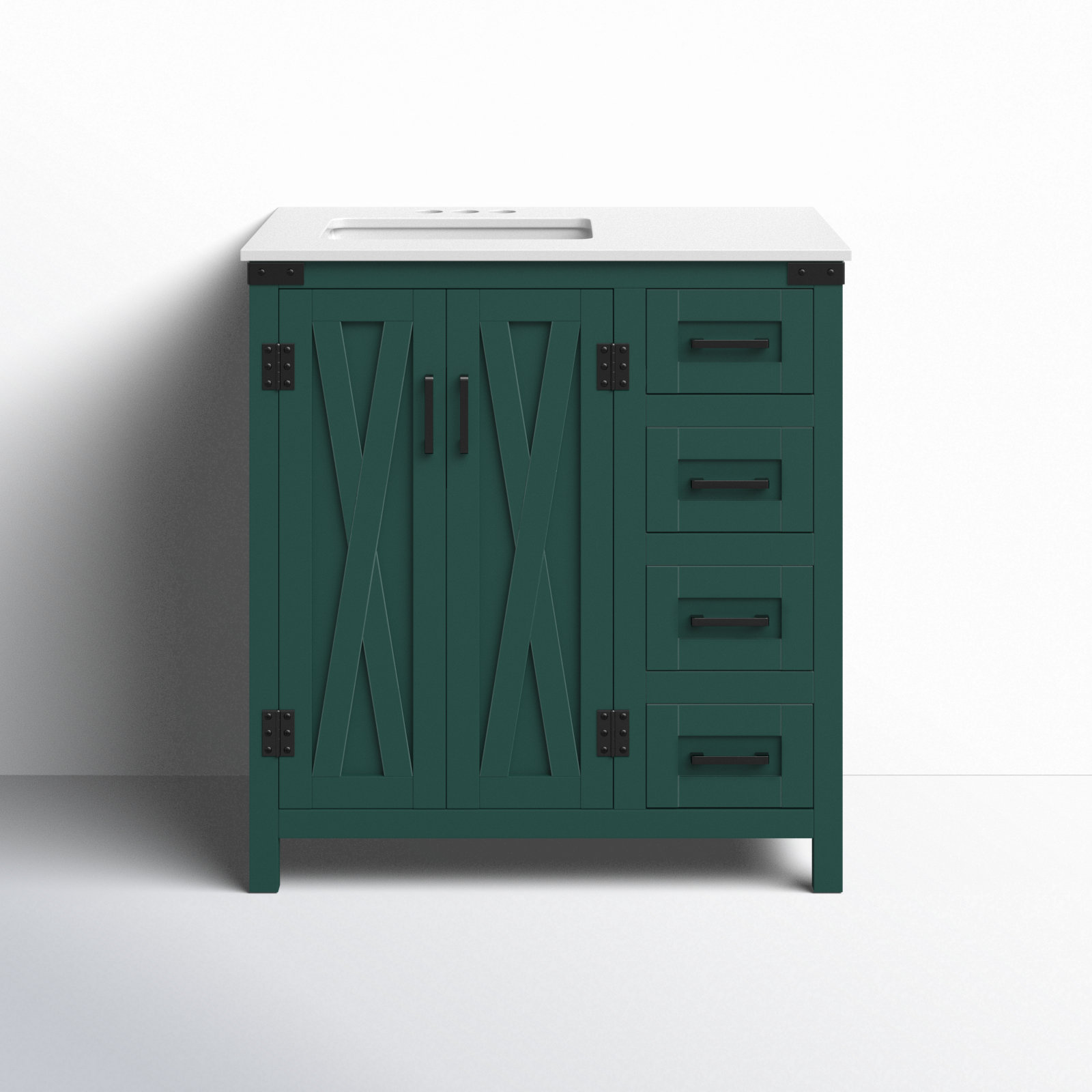 Slayton 32'' Single Bathroom Vanity, Green