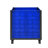 Blue Polypropylene Bulk Container, 600 Lbs Capacity, 4 - Way Access, 30.78 In Width Collapsible Storage 39.86 Depth