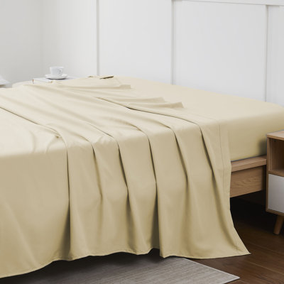 Single Flat/Top Sheet Only, Ultra Soft Double Brushed Microfiber