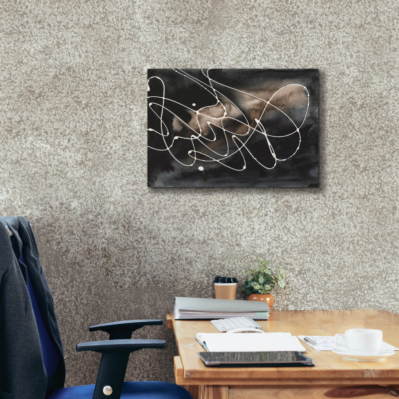 «Midnight Swirl III» par Regina Moore, H 18 po x l 26 po x P 0,75 po