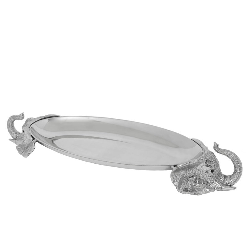 Elephant Metal Decorative Tray