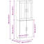 Highboard 69.5X34x180 Cm Engineered Wood-475123467