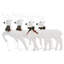 Garden 4Pc Outdoor  Christmas Decoration, 80 Cool White Leds