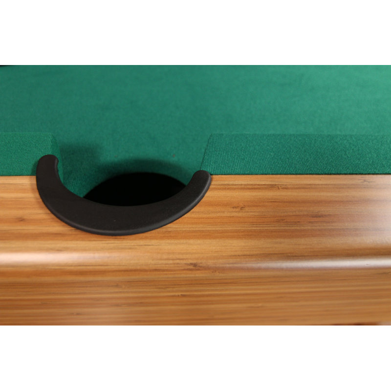 Mizerak 6.5' Bamboo Laminate Billiard Table with Green Nylon Cloth
