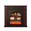 Foyer autoportant en bois massif Nut-Brown
