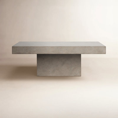Kareen Concrete Pedestal Coffee Table