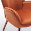 Fauteuil à oreilles Mid-Century moderne capitonné-397795684