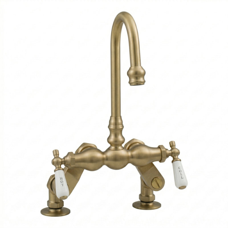 Poignée à levier de température en porcelaine (P0206) par Strom Living, Chrome