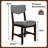 Rustic Farmhouse Dining Chairs, Solid Wood, Upholstered, Multipurpose