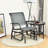 Cleamon Steel Outdoor Glider-2067988554