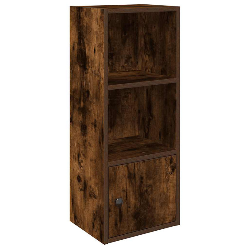 Conary 31cm W Bookcase, (3 Shelves) 77cmH x 31cmW x 24cmD, Smoked Oak