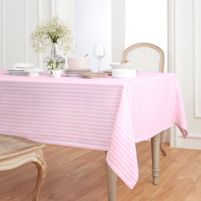 Amalfi Stripe - 100% Pure Linen Tablecloth