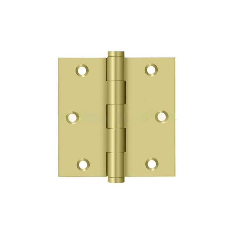 102'' x 102'' Butt Bearing Hinge, Polished Brass
